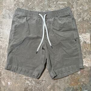 Vuori Shorts Mens Medium Brown Optimist Corduroy Gym Lounge Stretch 8”